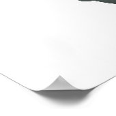 Custom Orange Butterfly Round Monogram Poster (Ecke)