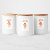 Custom Orange Candy Jar Label Lebensmitteletikett (Flaschen)