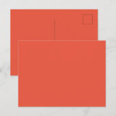 Custom Orange Red Picture Perfect Standard Postkarte (Vorne/Hinten)
