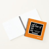 Custom Orange Senior Class 2021 High School Notizblock (Innenseite)