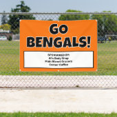 Custom Orange Sports Team Banner (InSitu)