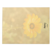 Custom Orange Spring African Daisy Nah-Up Foto Notizblock (Vorderseite)