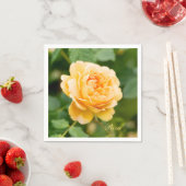 Custom Orange Yellow Rose Serviette (Beispiel)