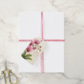 Custom Orchid Floral Gift Tag Geschenkanhänger (Mit Garn)