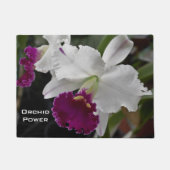 Custom Orchid Power Door Mat Fußmatte (Vorderseite)