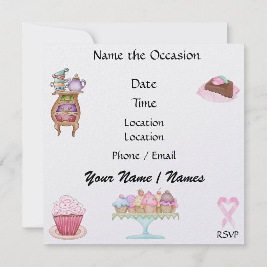 Custom Order # 2 - MEHR KOMMEN! Einladung (Rückseite)