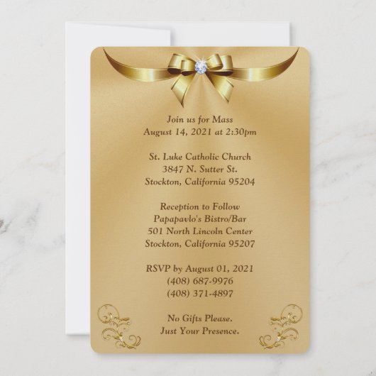 CUSTOM Order 50 Jahre Anniversary Einladungen Juli (Rückseite)