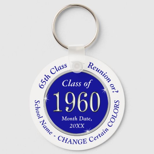 Custom Order Class of 1954 Class Wiedersehen Gifts Schlüsselanhänger (Vorderseite)