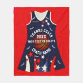 Custom Order NetBall Blanket Fleecedecke (Vorderseite)