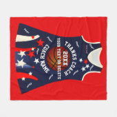 Custom Order NetBall Blanket Fleecedecke (Vorderseite (Horizontal))