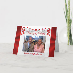 Custom Order Parthenia und James Christmas Cards Karte