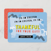 CUSTOM ORDER Vielen Dank, gerettet durch die Glock Dankeskarte (Vorne/Hinten)