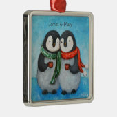 Custom Ornament First Christmas Zusammen Pinguine (Rechts)