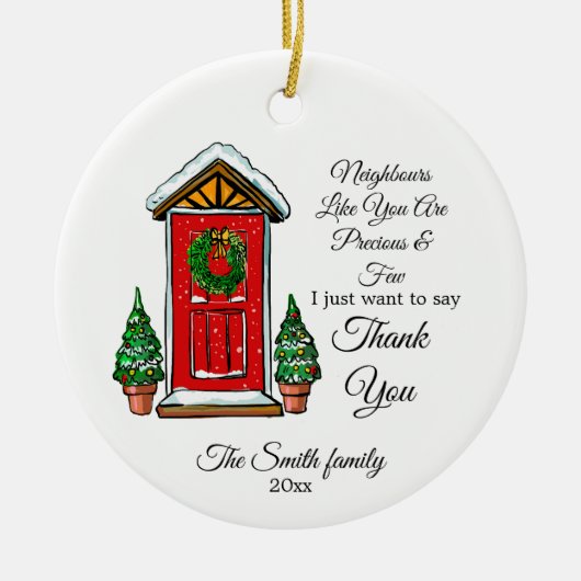 custom ornament for neighbor couple - families (Vorne)