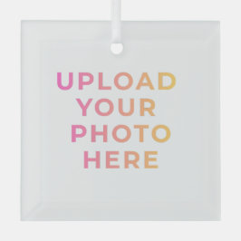 Custom Ornament | Photo, Name & Family Keepsake Aus Glas