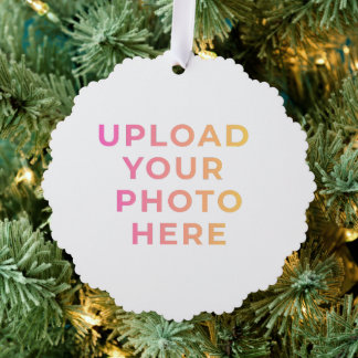 Custom Ornament | Photo, Name & Family Keepsake Karte