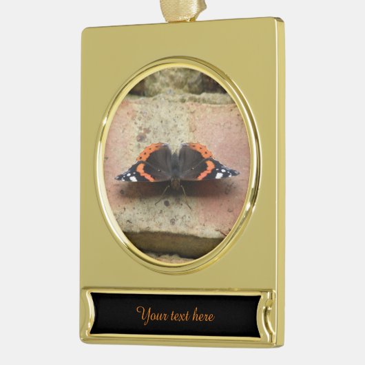 Custom Ornament Red Admiral Butterfly (Links)