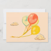 Custom Otter First Birthday Girl Einladung (Rückseite)