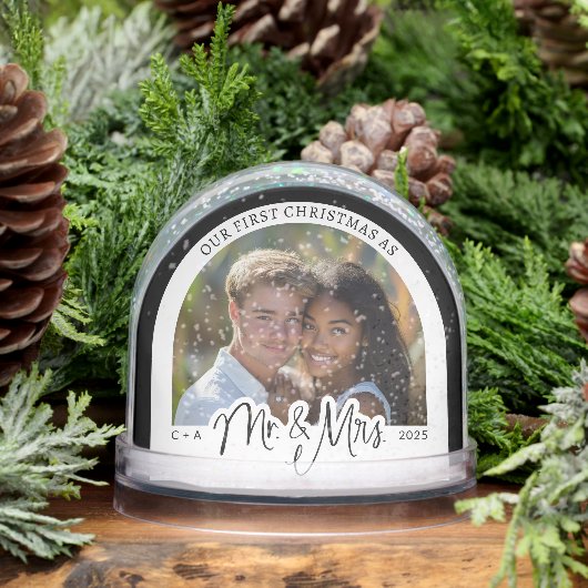 Custom Our First Christmas As Mr. & Mrs. Schneekugeln (Winter)