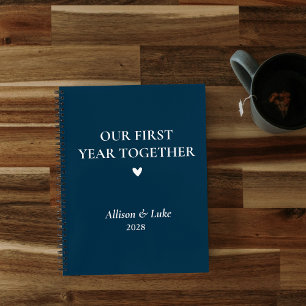 Custom "Our First Year Together" Notizblock