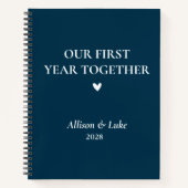Custom "Our First Year Together" Notizblock (Vorderseite)