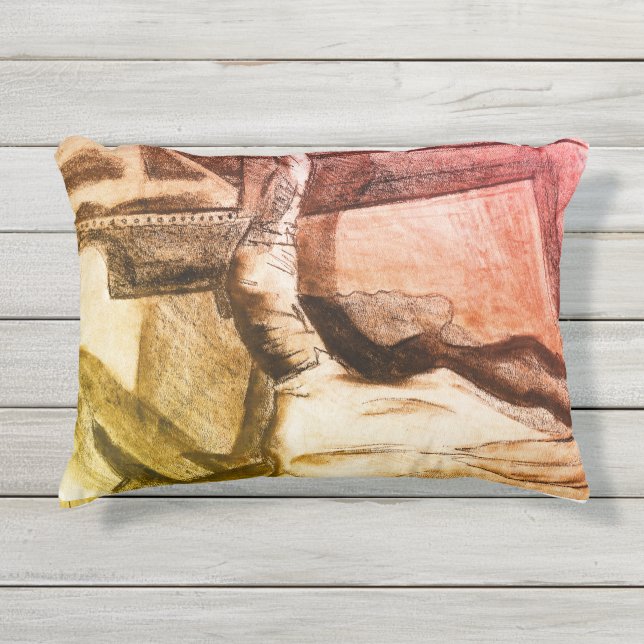 Custom Outdoor Accent Pillow 16" x 12" Kissen Für Draußen (Vorderseite)