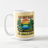 Custom Outdoor Nature Scene Pixel Art Graphic  Kaffeetasse (Links)