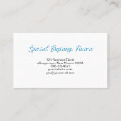 Custom Oval Foto Frische Pasta machen Visitenkarte (Rückseite)