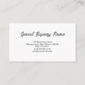 Custom Oval Foto Frische Pasta machen Visitenkarte (Rückseite)