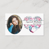 Custom Oval Foto Frische Pasta machen Visitenkarte (Vorderseite)