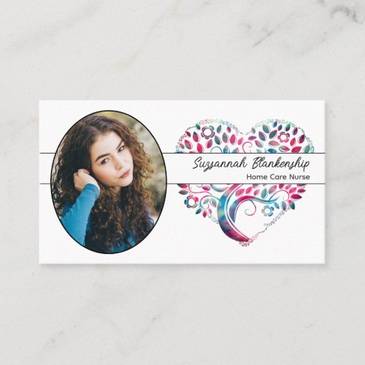 Custom Oval Foto Frische Pasta machen Visitenkarte (Vorderseite)