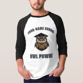 CUSTOM Owls Mascot | School Spirit Uni Team T-Shirt