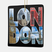 Custom Own Foto London Europe City Typografie Keramikornament (Links)