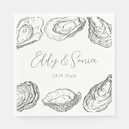 Custom Oyster Party Napkins Serviette