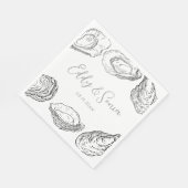 Custom Oyster Party Napkins Serviette (Ecke)