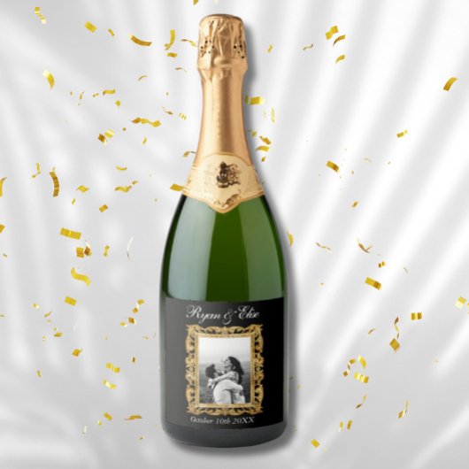 Custom Paares Wedding-Geschenk Schaumweinetikett