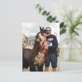 Custom Pack Llama Postkarte (Stehend Vorderseite)