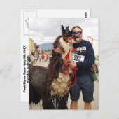 Custom Pack Llama Postkarte (Vorne/Hinten)