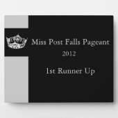 Custom Pageant Awards Plaque Fotoplatte (Vorderseite)