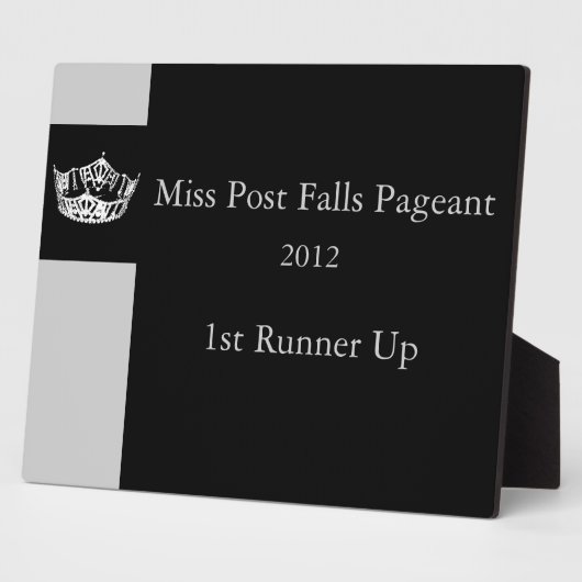 Custom Pageant Awards Plaque Fotoplatte (Seite)