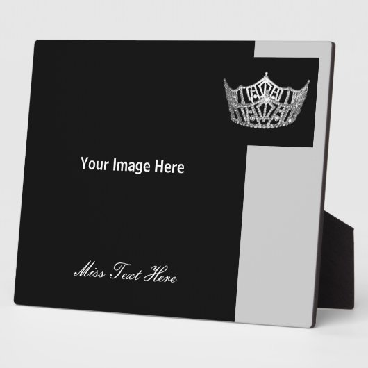 Custom Pageant Royalty Foto Plaque Fotoplatte (Seite)