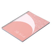 Custom Pageant Workbook - Rose Gold Glitz Notizblock (Linke Seite)