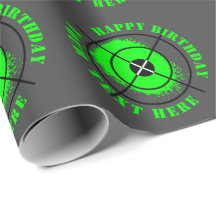 Custom Paintball Geburtstagsparty Wrapping Paper