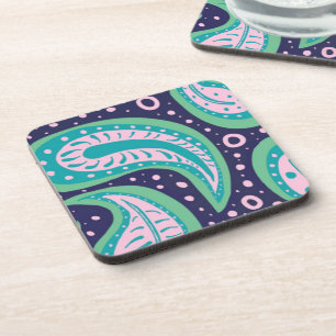 Custom Paisley Hard Plastic Untersetzer