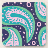 Custom Paisley Hard Plastic Untersetzer (Vorderseite)