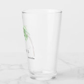 Custom Palm Tree Leben mein bestes Leben Glas (Links)