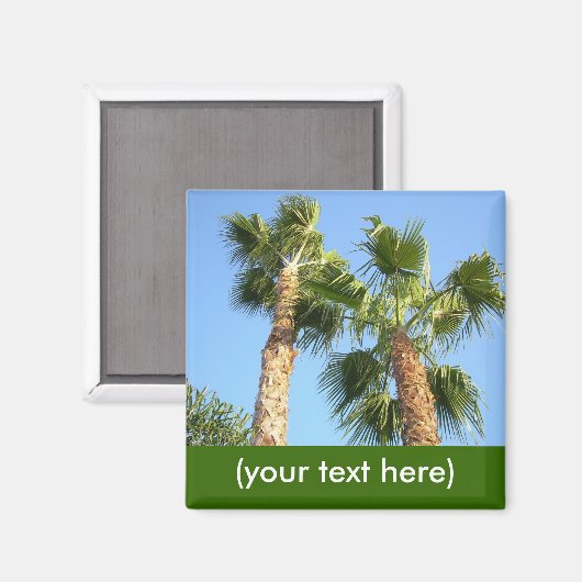 Custom Palm Tree Magnet (Vorderseite/Rückseite)