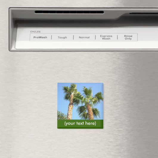 Custom Palm Tree Magnet (In Situ (Geschirrspüler))