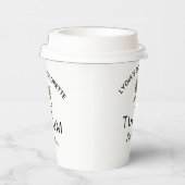 Custom Palm Tree Party Custom Tropical Bachelorett Pappbecher (Rechts)