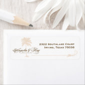 Custom Palm Tree Wedding Logo (Insitu)